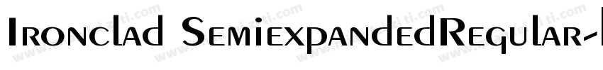 Ironclad SemiexpandedRegular字体转换